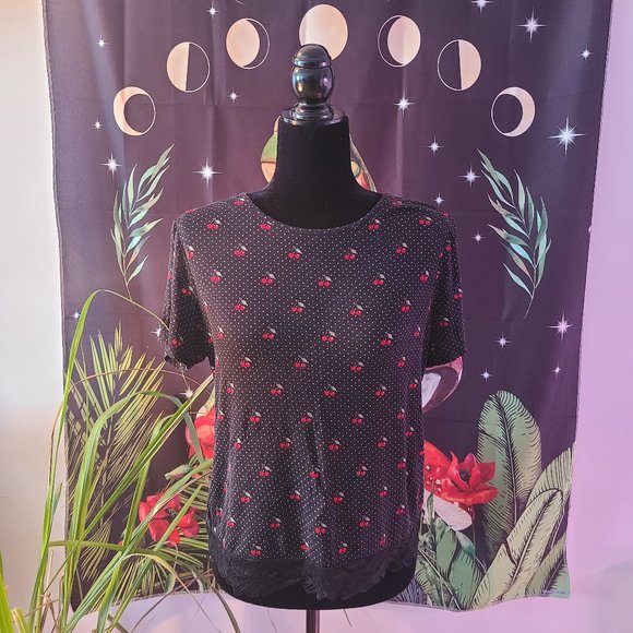 Retro cherries t-shirt - Picture 1 of 2